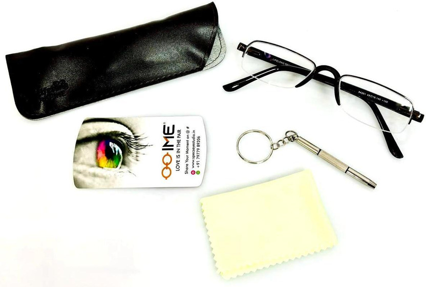 IME Half Rim (+2.70) Rectangle Reading Glasses(49 mm)