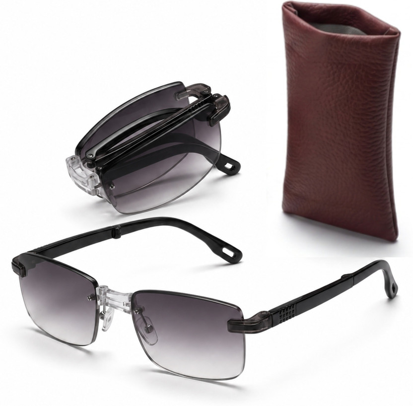 NUVIO Folding (+1.75) Rectangle Reading Glasses(120 mm)