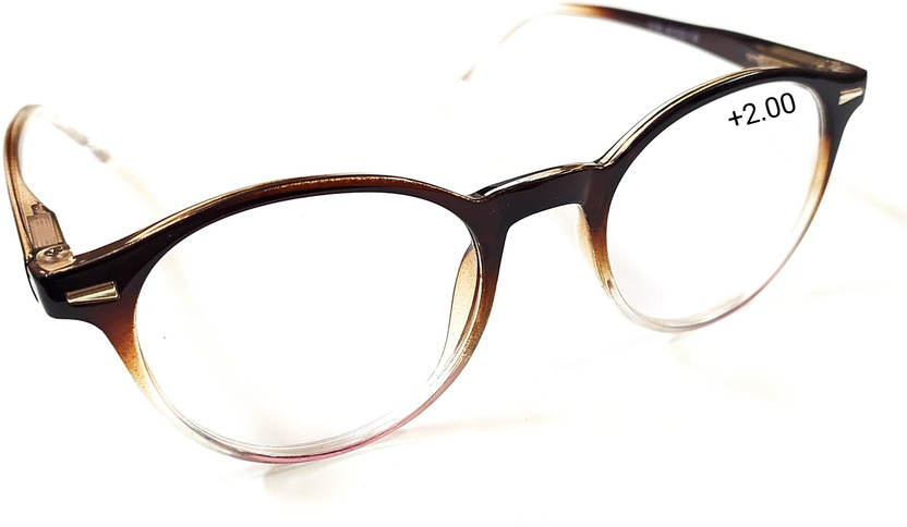 Young Tag Full Rim (+2.00) Round Reading Glasses(120 mm)