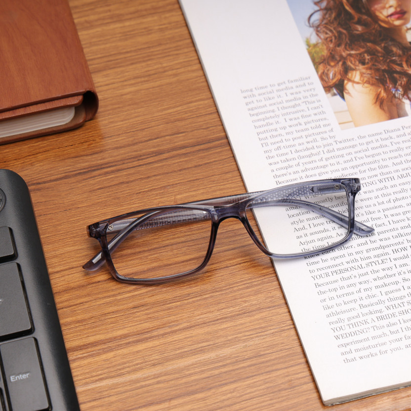 HEXXA Full Rim (+1.50) Rectangle Reading Glasses(48 mm)