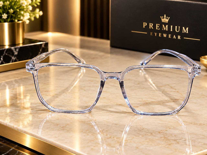 halfblack Full Rim (-0.25) Square Reading Glasses(52 mm)