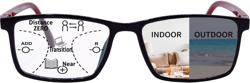 Redleaf Full Rim (+2.00) Rectangle Reading Glasses(50 mm)