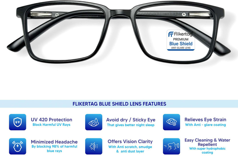 Flikertag Flikertag Full Rim Rectangle Frame(50 mm) - Flipkart Deal