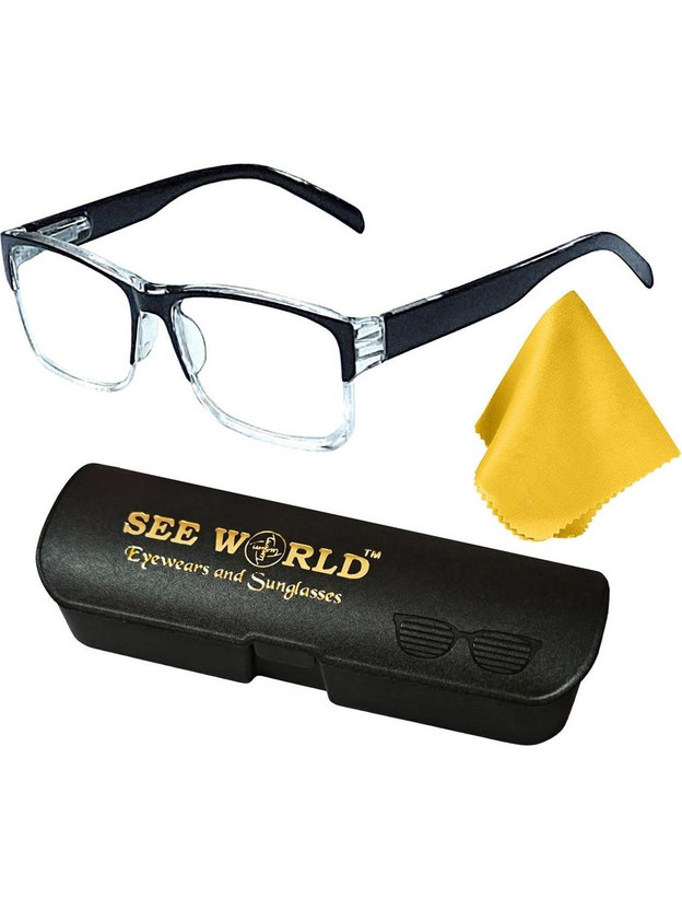 See World Full Rim (+1.00) Rectangle Reading Glasses(130 mm)
