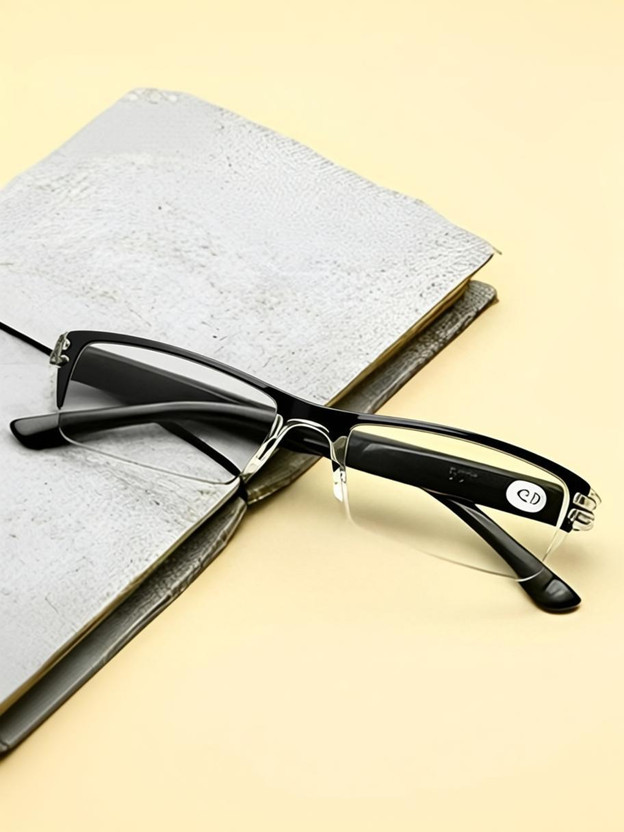 SPECTO Rimless (+2.00) Rectangle Reading Glasses(133 mm)
