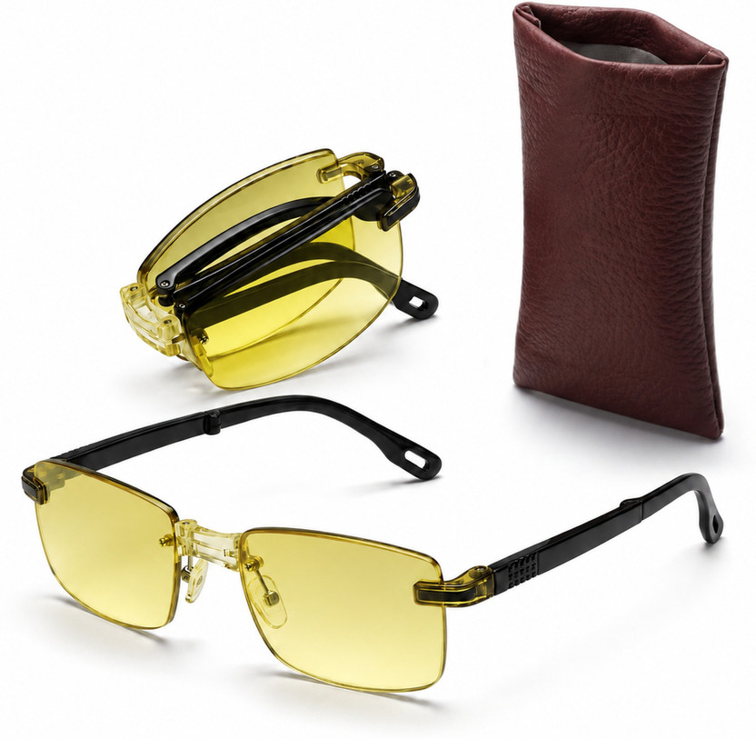 NUVIO Folding (+1.75) Rectangle Reading Glasses(120 mm)