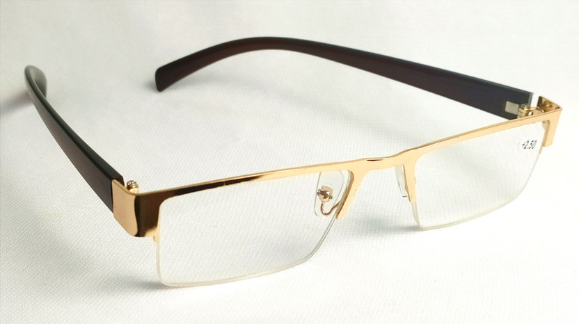 Young Tag Half Rim (+2.50) Rectangle Reading Glasses(50 mm)