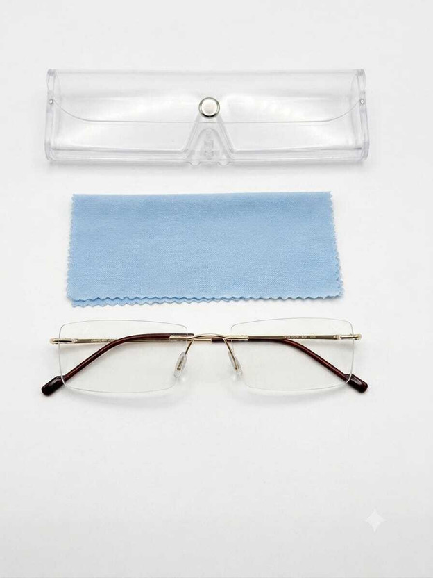 SHADE CRAFT Rimless (+2.75) Rectangle Reading Glasses(140 mm)
