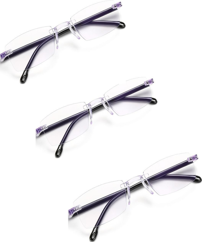 Elyvo Rimless (+1.50) Rectangle Reading Glasses(45 mm)