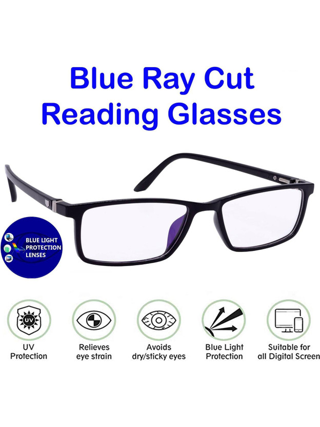 Hrinkar Full Rim (+2.25) Rectangle Reading Glasses(50 mm)