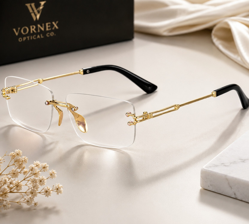 VORNEX Rimless Rectangle Frame(140 mm)