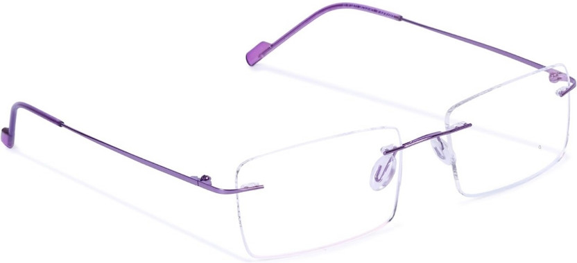 East West Opticals Rimless Rectangle Frame(51 mm)