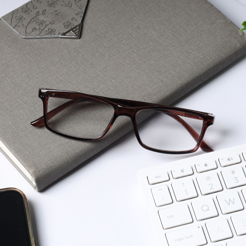 HEXXA Full Rim (+1.75) Rectangle Reading Glasses(50 mm)