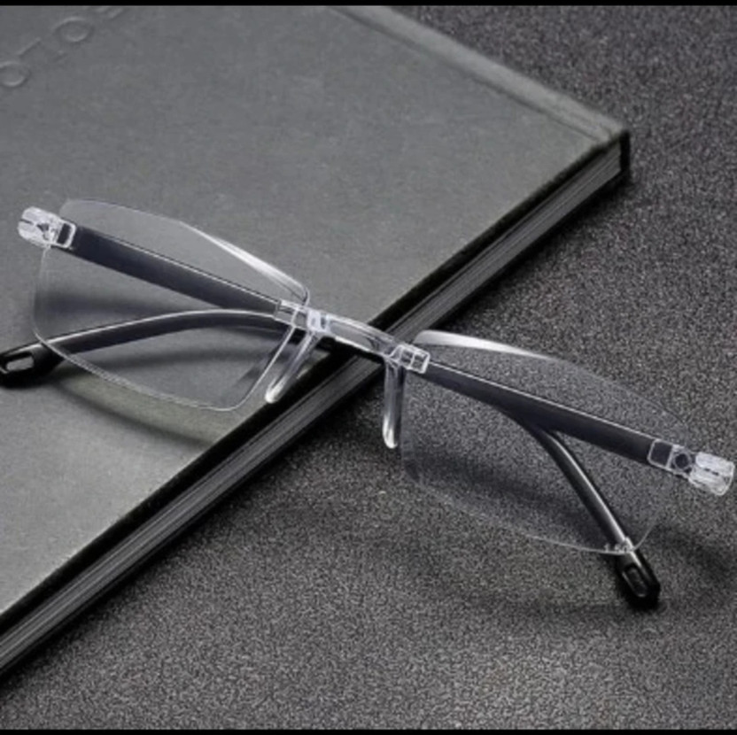 RGC Rimless (+2.50) Rectangle Reading Glasses(50 mm)