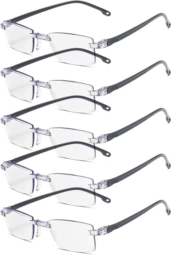 Augen Rimless (+1.50) Rectangle Reading Glasses(51 mm)