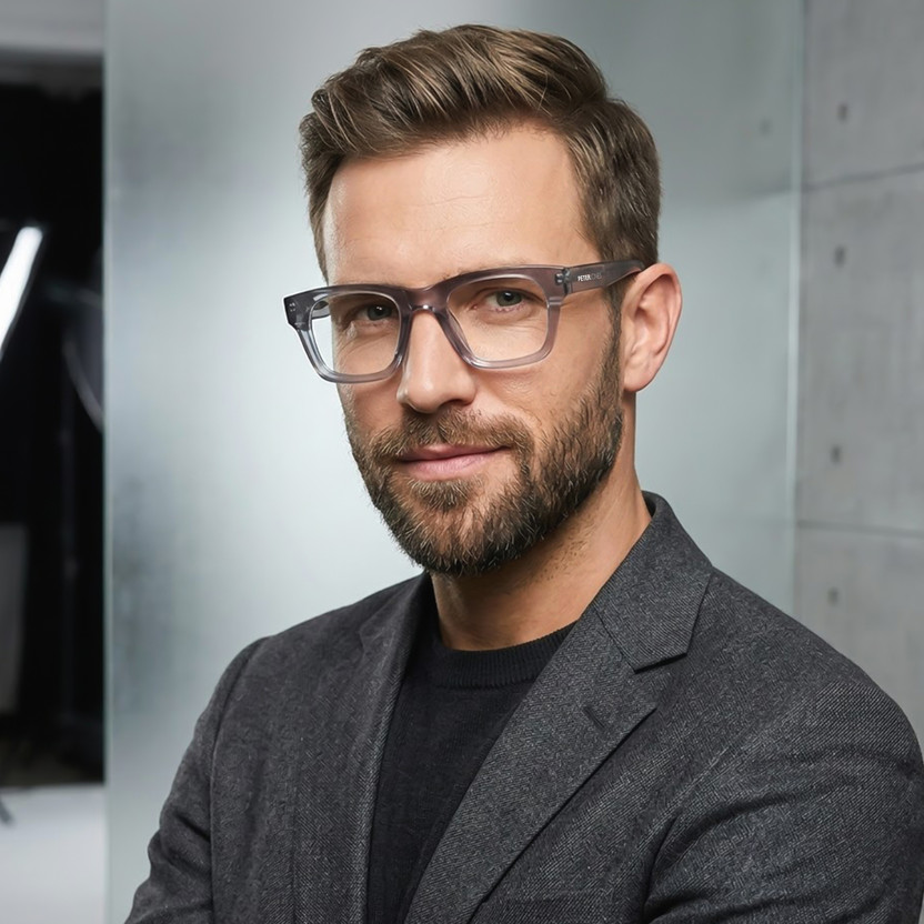 PETER JONES Full Rim Square Frame(50 mm)