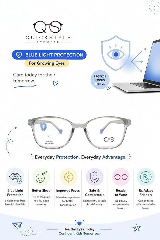 Quick Style Full Rim Square Frame(47 mm)