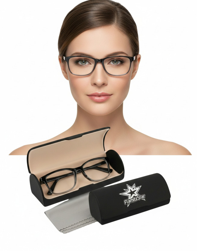 FlamitzStar Full Rim (+1.00) Oval Reading Glasses(52 mm)