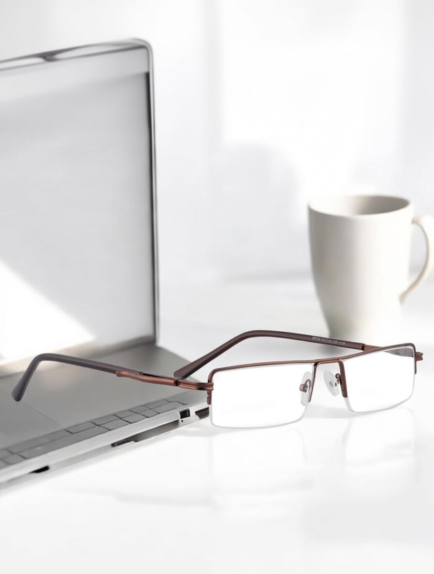 Redex Half Rim (+3.00) Rectangle Reading Glasses(55 mm)