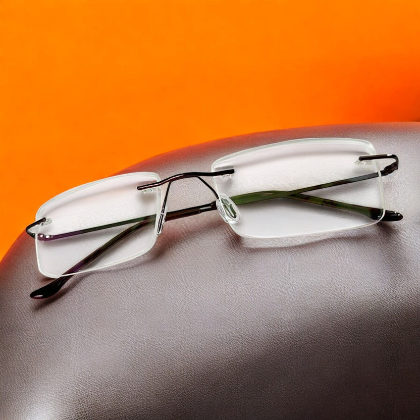 Redex Rimless (+2.50) Rectangle Reading Glasses(20 mm)