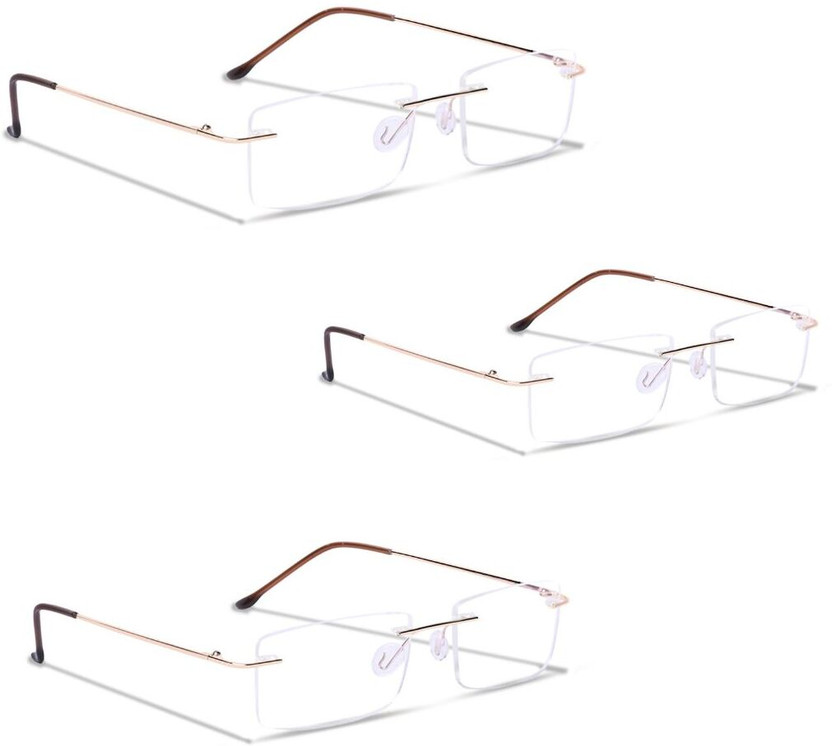 Redex Rimless (+1.00) Rectangle Reading Glasses(55 mm)