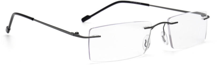 Vinzora Rimless (+1.00) Rectangle Reading Glasses(52 mm)