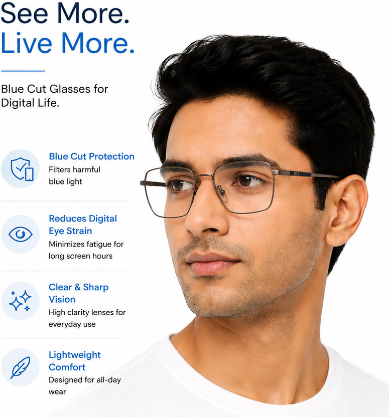 Quick Style Full Rim Rectangle Frame(51 mm)