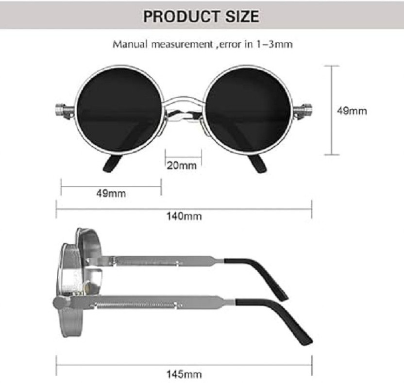 Dewon Full Rim (+0.50) Round Reading Glasses(52 mm)