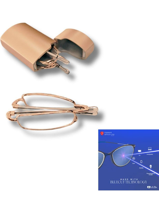 elite eyewear Folding (+2.00) Rectangle Reading Glasses(65 mm)