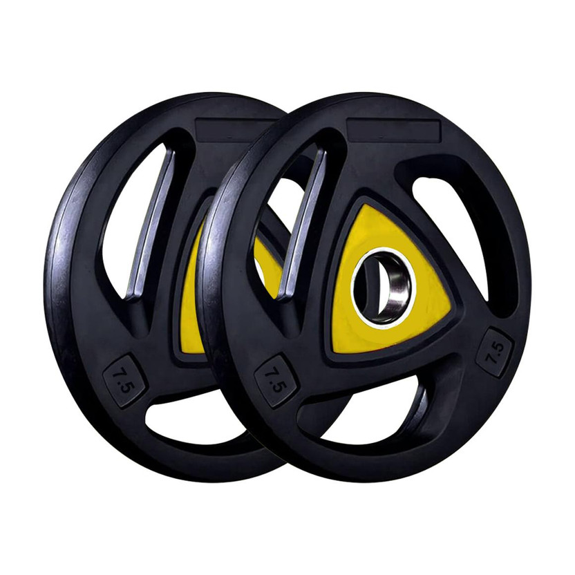 FITRXX FITRXX Olympic Viva Barbell weight plate (7.5kg x 2) 50MM Black Weight Plate(15 kg) - Flipkart Deal