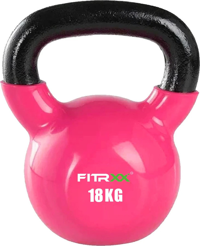 HouseOfCommon Coated Solid Kettlebell Pink Kettlebell(18 kg)