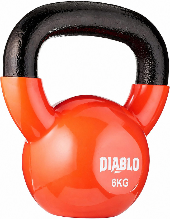 DIABLO Premium Fitness Vinyl Orange Kettlebell(6.2 kg)