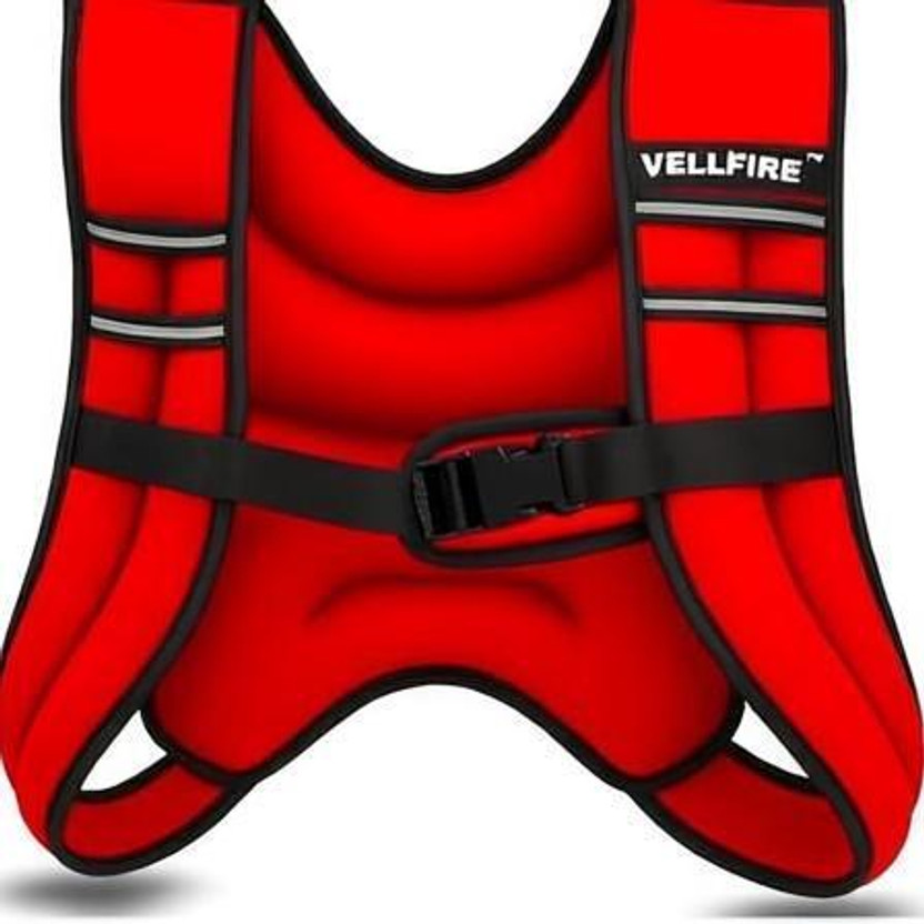 VELLFIRE 10kg vest Red Weight Vest(10 kg)