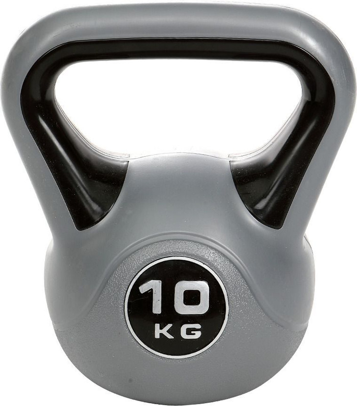 COUGAR Plastic Premium Kettle bell Free Weight, For Home and Gym Fitness Strength Grey Kettlebell(10 kg)