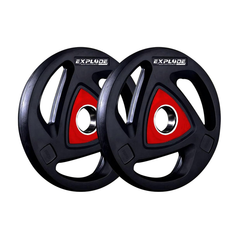 Explode Explode Olympic Viva Barbell weight plate (15kg x 2) 50MM Black Weight Plate Black Weight Plate(30 kg) - Flipkart Deal
