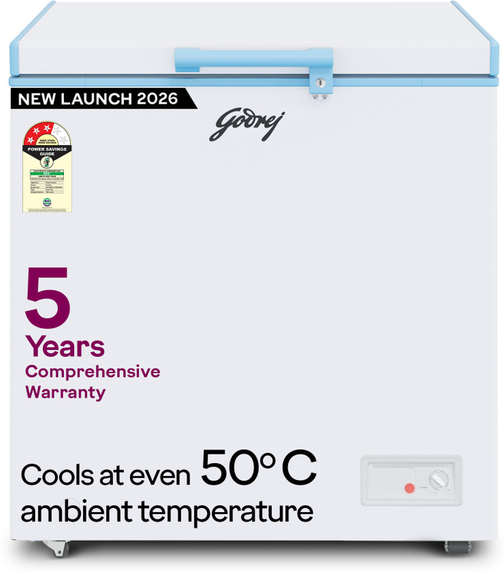 Godrej 207 L Single Door Standard Deep Freezer(White, DH ESNCH 230C 1HCGP RW, 3 Star)