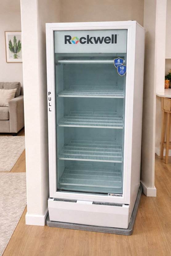 Rockwell 400 L Single Door Upright Freezer(White, RVC400)