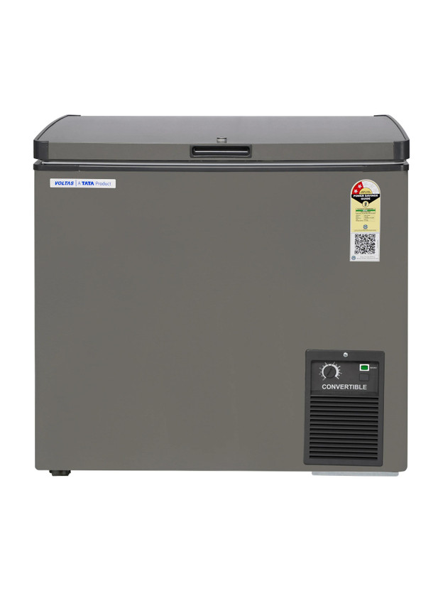 Voltas 177 L Single Door Standard Deep Freezer(Grey, CVF205SA2-P-PL, 2 Star)