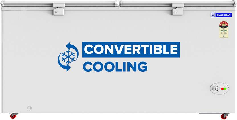 Blue Star 515 L Double Door Standard Deep Freezer(White, CF5-575NEYW, 5 Star)