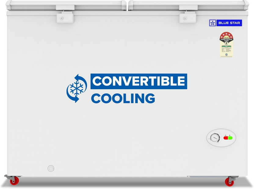 Blue Star 310 L Double Door Standard Deep Freezer(White, CF5-330NEYW, 4 Star)