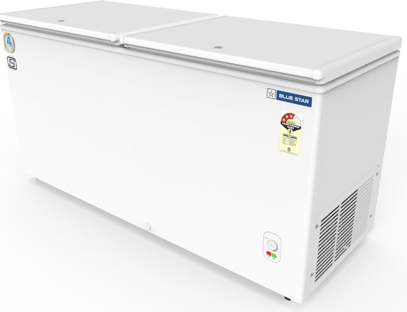 Blue Star 500 L Double Door Standard Deep Freezer(White, CHFD500NEYW,DD,White, 500 Ltr Standard Deep Freezer, 3 Star)