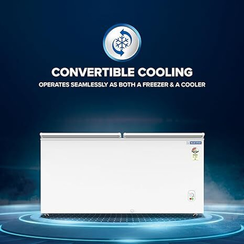 Blue Blue Star 301 L Double Door Convertible Deep Freezer(White, CF3 -300MEW, 3 Star) - Flipkart Deal