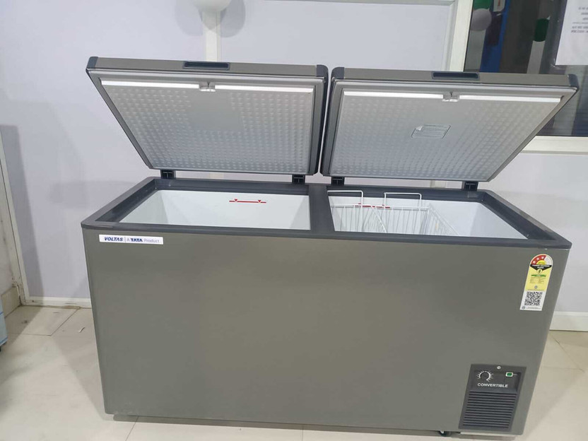 Voltas 500 L Double Door Standard Deep Freezer(Grey, CVF500DD-P, 4 Star)