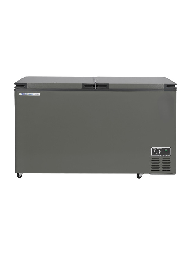 Voltas 449 L Double Door Standard Deep Freezer(Grey, CVF501DA5-W1-GW, 4 Star)
