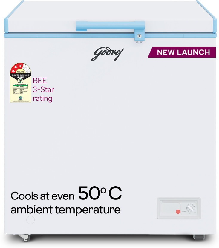 Godrej 207 L Single Door Standard Deep Freezer(White, DH ESNCH 230C 1HCGP RW, 3 Star)