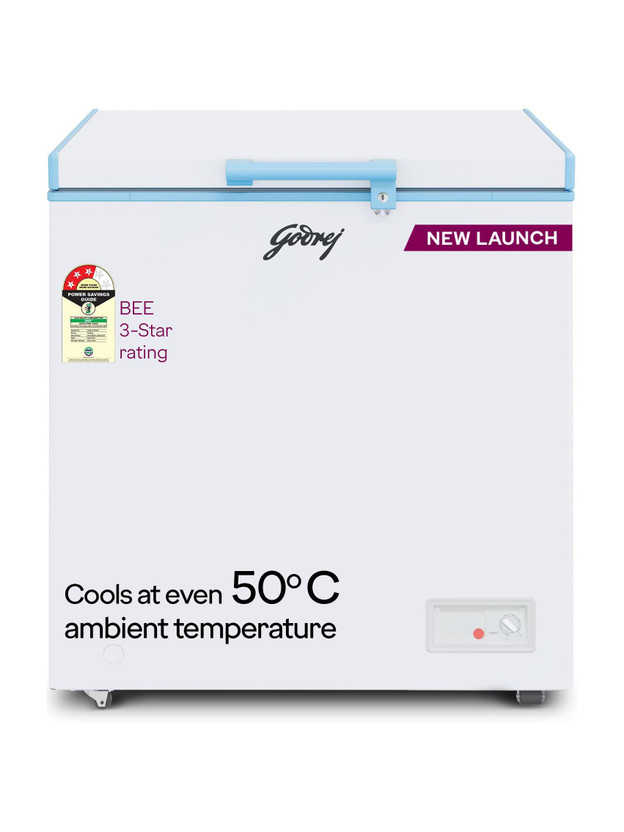 Godrej 207 L Single Door Standard Deep Freezer(White, DH ESNCH 230C 1HCGP RW, 3 Star)