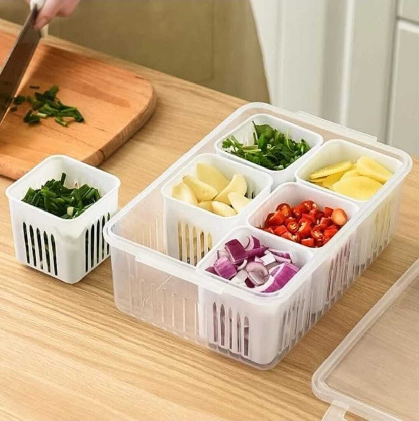Glancia interntional Name Fridge Storage Boxes Freezer Storage Containers for Kitchen Storage Set Fridge Freezer Seal