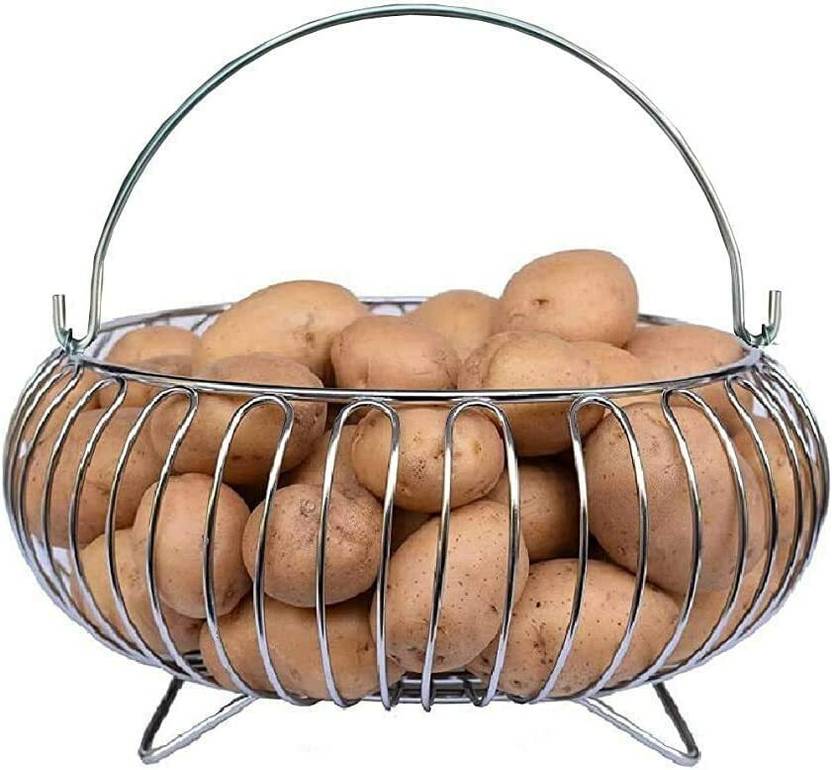 Toro Heavy Stainless Steel Vegetable and Fruit Bowl Basket Steel Fruit