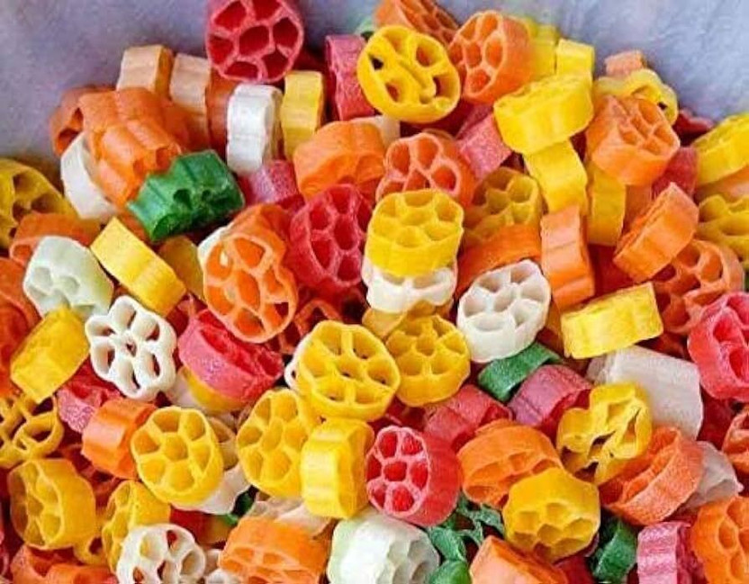 FreshTrain Flower Fryums | Colorful 3D Flower papad (Ready to Fry) Buy 200gm Get 200gm FREE Fryums (Pack of 2)(400 g)