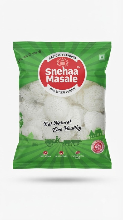 SNEHAA MASALE Natural Idli Product | 100% Vegan | Pure & Healthy South Indian Breakfast Food(500 g)